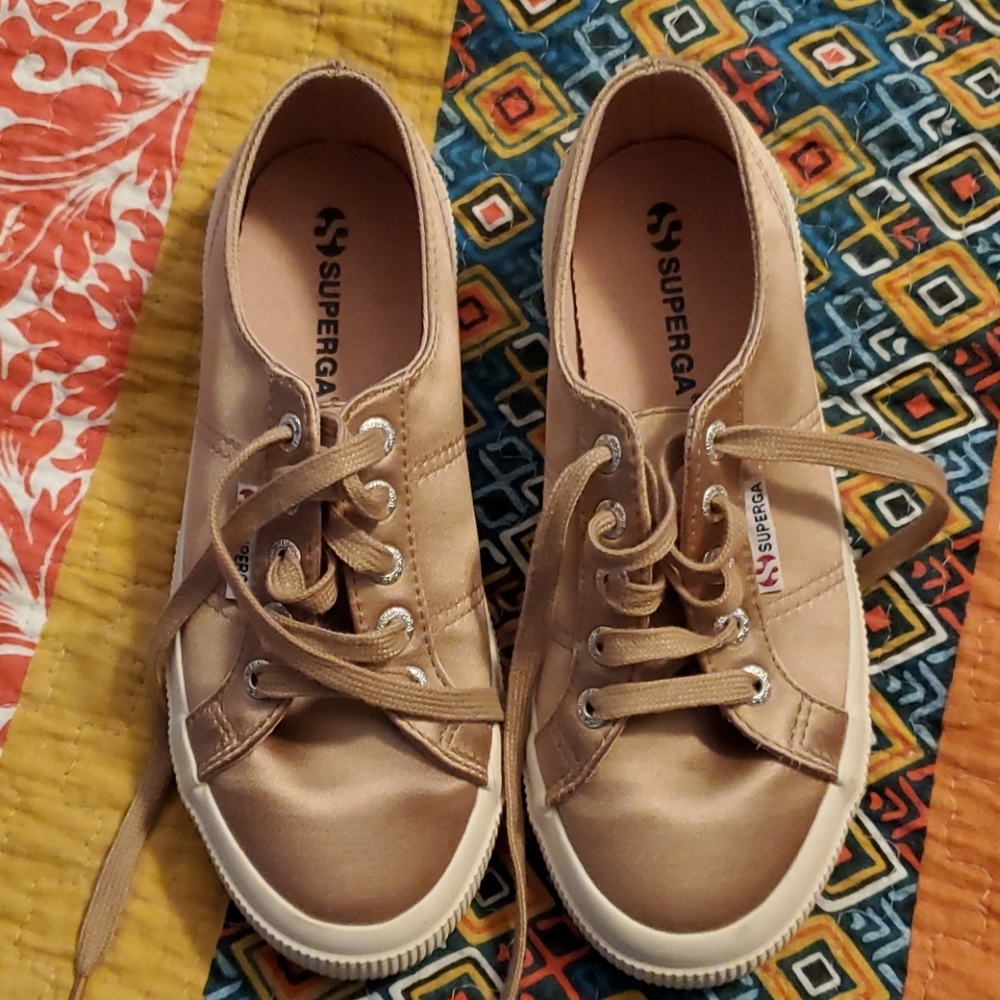 Supergra Satin Sneakers (sz 4.5)